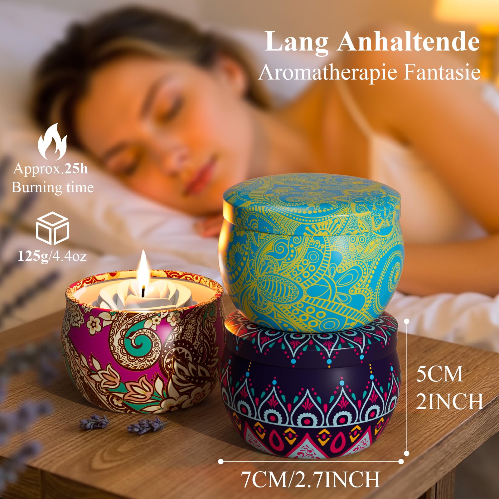 Amazon.com: WINTERCRUSH Scented Candles Gift Set: 4 Pack Flower